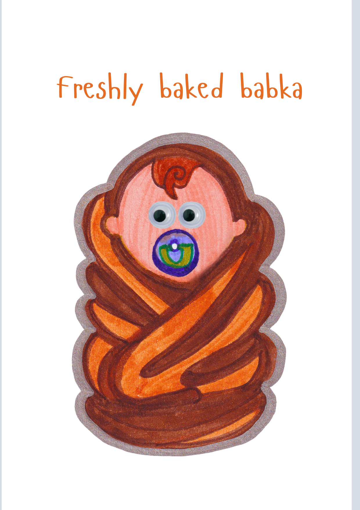 Freshly baked babka